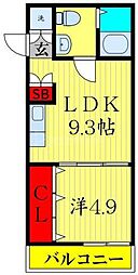 ソメイテラス 1LDKの間取図画像