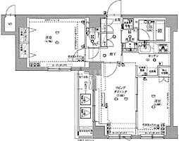 スパシエアルマール浮間公園 2LDKの間取図画像