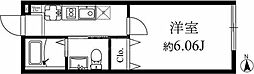 モダンラフォンテ高島平B棟 1Kの間取図画像