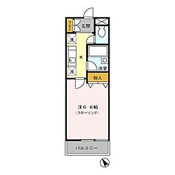 グランシャリオ 1Kの間取図画像