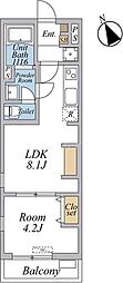 リブリ・西台 1LDKの間取図画像
