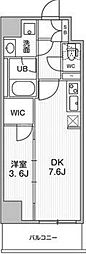 コンフォリア・リヴ志村三丁目 1DKの間取図画像