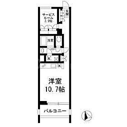 2232フレグランスアベニュー 1LDKの間取図画像