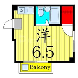チェリーハイツ 1Kの間取図画像