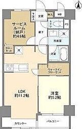板橋区役所前ビューハイツ 2LDKの間取図画像
