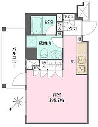 プリムヴェーレ ワンルームの間取図画像