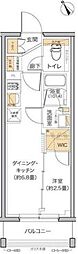 リビオメゾン田端 1DKの間取図画像
