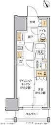 リビオメゾン田端 1DKの間取図画像