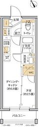 リビオメゾン田端 1DKの間取図画像
