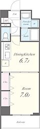 パトリス小豆沢 1DKの間取図画像