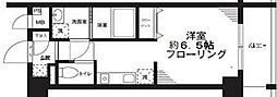 パルメゾン見次公園 1Kの間取図画像
