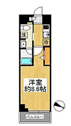 スプレスター志村坂上 1Kの間取図画像