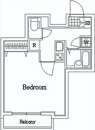 エテルノ板橋本町 1Kの間取図画像