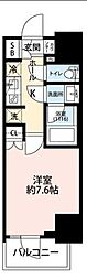プレール・ドゥーク王子 1Kの間取図画像