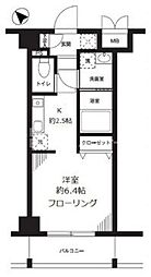 パルメゾン見次公園 1Kの間取図画像