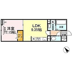 セレスティア西台A 1LDKの間取図画像