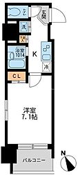 アーデン板橋 1Kの間取図画像