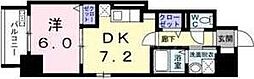 ウエストサイド中山道 1DKの間取図画像