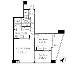 ParkCube平和台 3LDKの間取図画像