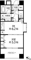 グレイスコート志村三丁目 1DKの間取図画像