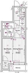 ガーラヴィスタ新板橋 1DKの間取図画像