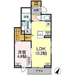 雑司が谷一丁目PJ 1LDKの間取図画像