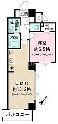 ファインクレスト健和 1LDKの間取図画像