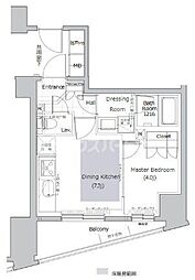 ネベル板橋 1DKの間取図画像