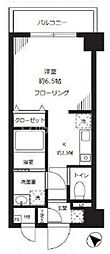 パルメゾン見次公園 1Kの間取図画像