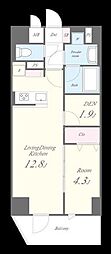 戸田市上戸田2丁目マンション 1SLDKの間取図画像