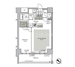 ParkCube西ヶ原STAGE 1LDKの間取図画像