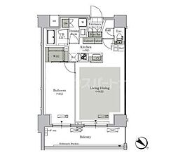 ParkCube西ヶ原STAGE 1LDKの間取図画像