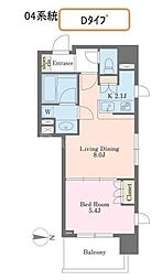 エクセレンシア駒込 1LDKの間取図画像
