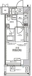 ディアレイシャス尾久駅前 1Kの間取図画像