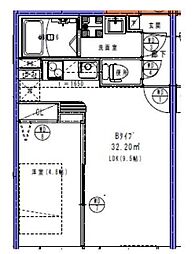 strada oji 1LDKの間取図画像