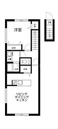 Kakurega桜台 1LDKの間取図画像