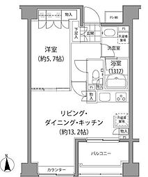 エーデル練馬 1LDKの間取図画像