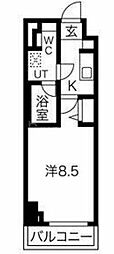 エルフォルテ赤羽西 1Kの間取図画像