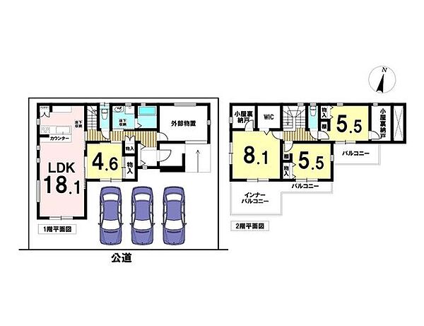 間取りを拡大表示