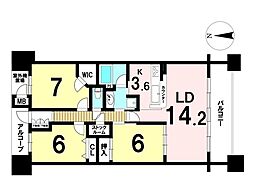 間取図画像 3LDK