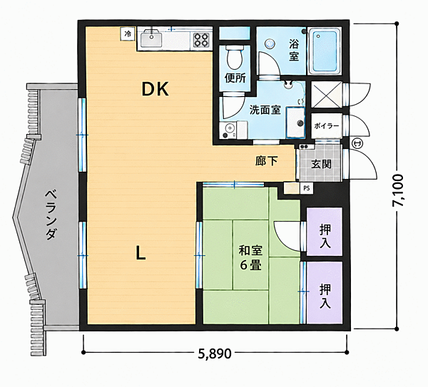 間取りを拡大表示