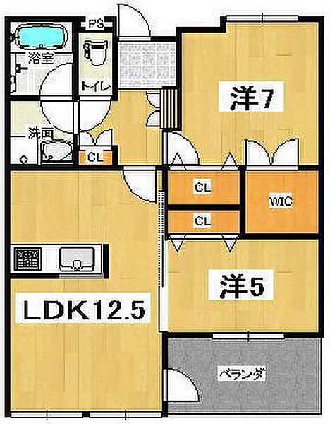 ベルフォート 505｜栃木県宇都宮市御幸ケ原町(賃貸マンション2LDK・5階・58.94㎡)の写真 その2