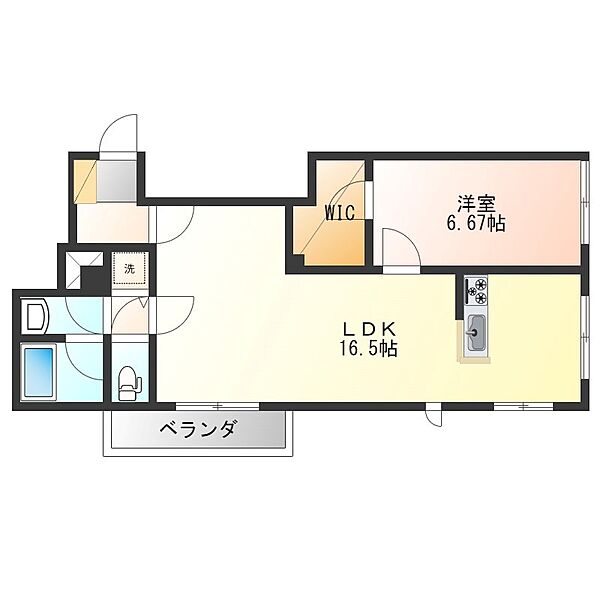 メルローズコート 602｜栃木県宇都宮市簗瀬町(賃貸マンション1LDK・6階・54.87㎡)の写真 その2