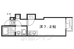 GrandeCourtShugakuin ワンルームの間取図画像