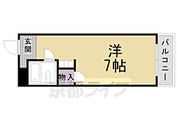 エスタシオン 1Kの間取図画像