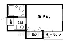 ハウス-Y2 1Kの間取図画像