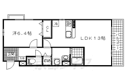 ザレジデンス京都・東 1LDKの間取図画像