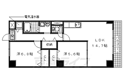 グランソルY&D 2LDKの間取図画像