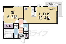 LUMIERE DU SOIR DEUX 1LDKの間取図画像