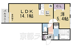 LUMIERE DU SOIR DEUX 1LDKの間取図画像